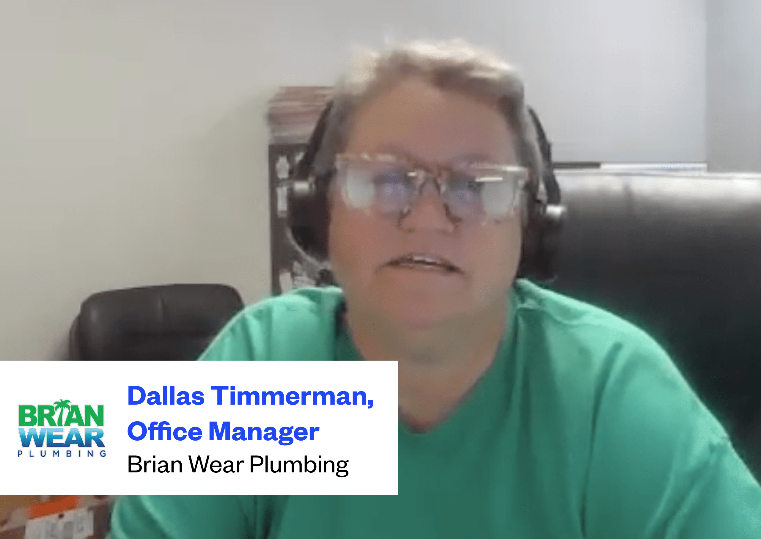 Brian Wear Plumbing testimonial